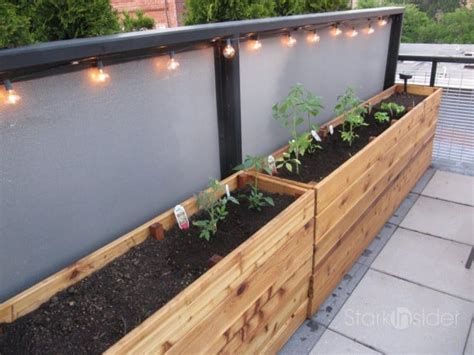 diy project vegetable planter box plans  stark insider