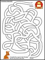 Christmas Maze Coloring Pages Word Fun Search Mazes Themed Wordpress sketch template