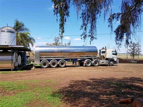 truck  milk leaves mengel dairy   years  dairy farming picture contributed