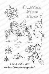 Christmas Stamps Clear Choose Board Impression Obsession Stamp Rubber Snow Let Set sketch template