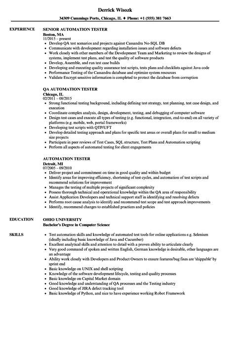sample resume qtp automation testing jobs frudgereportwebfccom