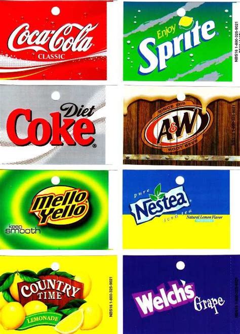 soda vending machine labels vending machine labels soda labels