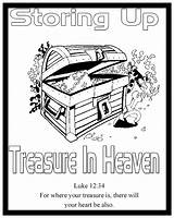 Coloring Treasures Pages Bible Treasure Heaven Children Printable Sheets Box Storing Last Sheet 24th Theme Updated August Party Gems Printables sketch template