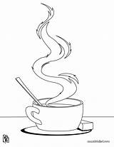 Tea Hot Cup Coloring Pages Bag Chr Template sketch template