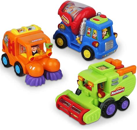 push   friction powered car toys  boys street sweeper truck