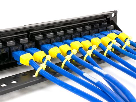 cat high density feed  patch panel  port  computer cable store
