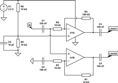 operational amplifier  figuring   op amp circuit   loudspeaker outputs