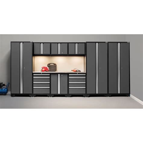 newage products bold  series  piece garage storage cabinet set