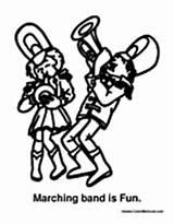 Marching Band Fun Coloring Pages Music Colormegood Marchingband sketch template
