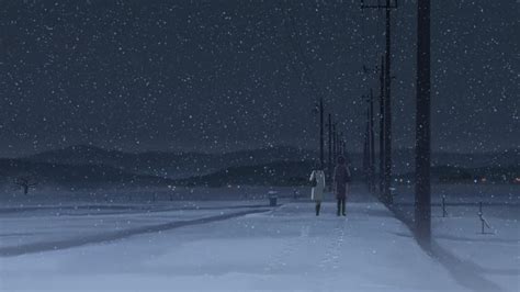 Snowy Anime Landscape Garetdivine