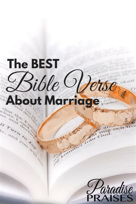 the best bible verse about marriage