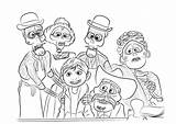 Coco Coloring Disney Movie Pages Characters Miguel Family Skeleton Printable Kids Color Print sketch template