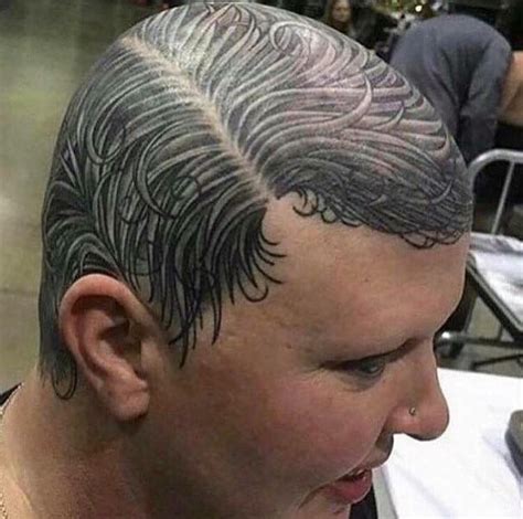 tattoo hair   head  easily hide  youre bald rshittylifeprotips