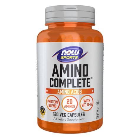 Now Foods Amino Complete 120 Veg Capsules Amino Acid Supplement