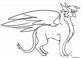 Griffin Coloriage Gryphon Grifo Griffon Colorare Grifone Disegno Animais Mitologici Kolorowanka sketch template