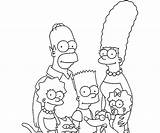 Simpsons Homer Marge Getdrawings Coloringhome sketch template
