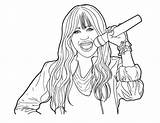 Cantora Miley Microphone Netart Tudodesenhos Invigorate Pertaining sketch template