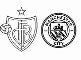 City Fc Basel Manchester Coloring League Uefa Champions 1893 Pages Coloriage sketch template