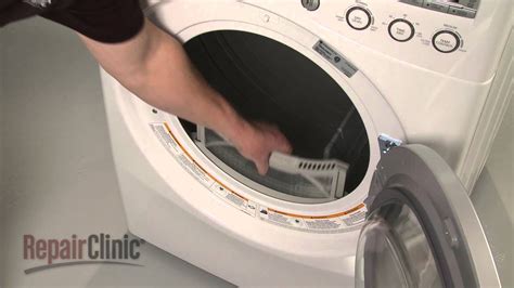 lg electric dryer lint filter replacement elb youtube
