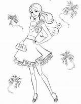 Barbie Pages Coloring Colouring นท จาก Eu sketch template