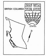 British Coloring Flag Pages Canada Columbia Map Sheets Arms Coat Clipart Honkingdonkey Colouring Color Print Getdrawings Printable Kenya Activity Getcolorings sketch template