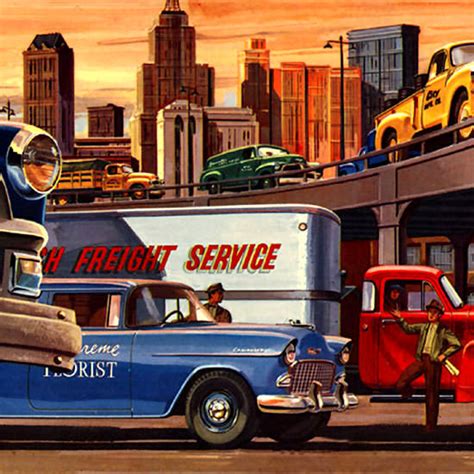 Detail Of Chevrolet Trucks City Mad Men Art Vintage Ad