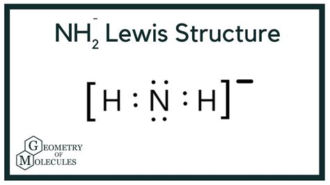nh lewis structure amide ion youtube