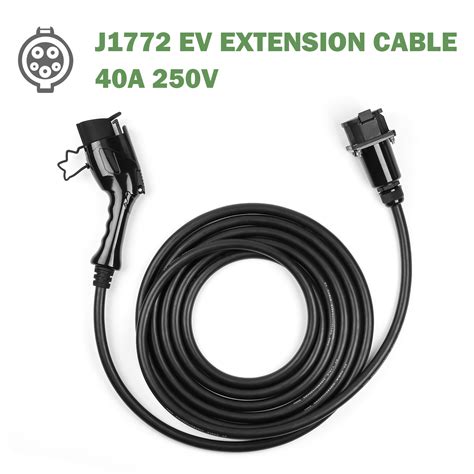 ft ev charger extension cable amp   charging cord  electric vehicle