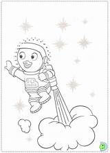 Print Dinokids Coloring Backyardigans Close sketch template