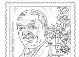 Banneker Postage Drawing sketch template
