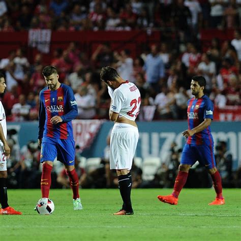 barcelona  sevilla  score highlights  spanish supercopa  leg news scores