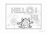 Greetings Worksheet Kindergarten Worksheets Printable Choose Board English Kids Pre sketch template