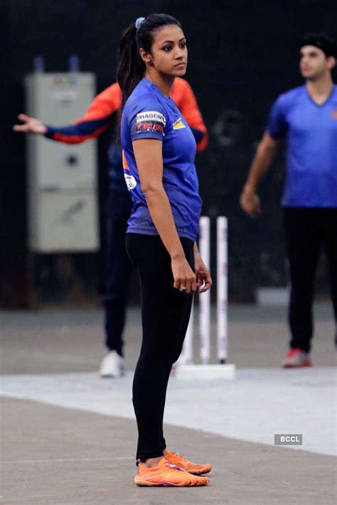 Barkha Bisht Sengupta During The Box Cricket League Bcl Practice