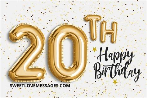 happy 20th birthday wishes for girlfriend sweet love messages