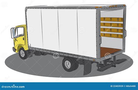 delivery truck drawing stock vector illustration  pencil