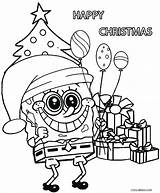 Coloring Christmas Pages Spongebob Getcolorings Printable Squarepants sketch template