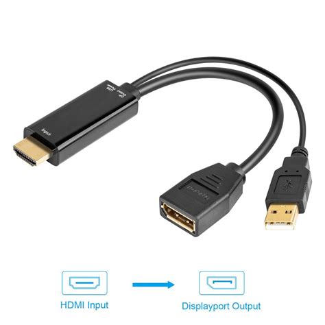 Hdmi Displayport Adapter Hdmi To Displayport Cable With