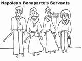 Servants Napolean Bonaparte sketch template