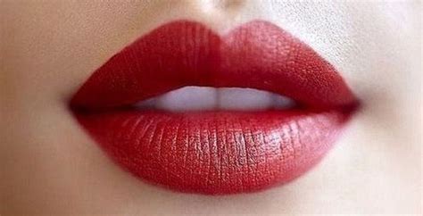 power  red lipstick