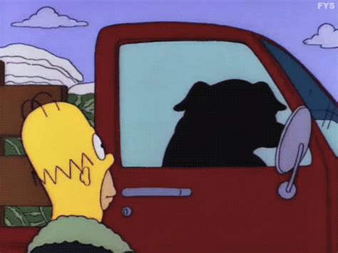 the simpsons car find and share on giphy