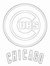 Coloring Baseball Pages Cubs Chicago Printable Bears Print sketch template