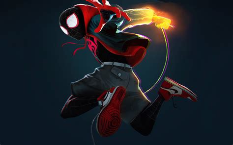 spider verse miles morales cover  wallpaperx resolution hd  wallpapers