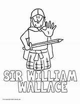 William Wallace sketch template