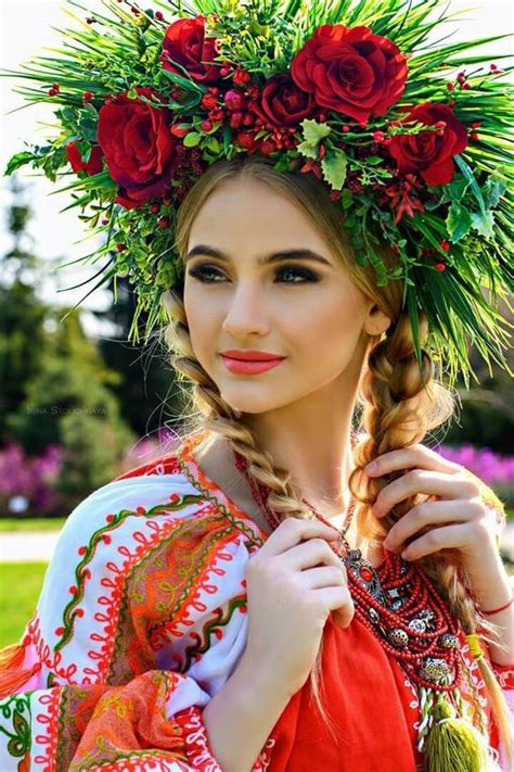 slavic ethereal slavic folk fashion russian beauty floral headdress