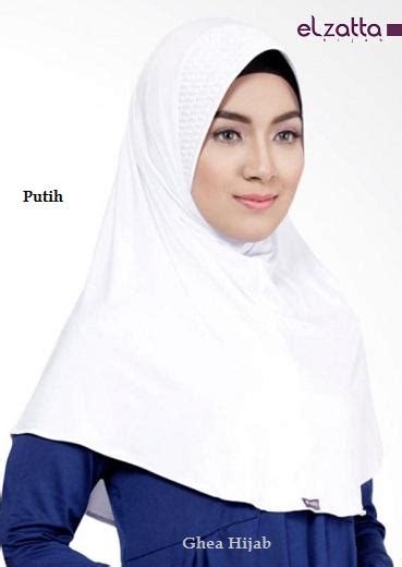 jilbab elzatta putih polos gambar hijab