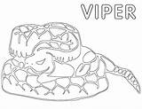 Viper Coloring Pages sketch template