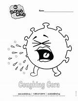Coughing Cora sketch template