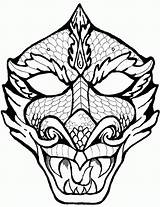 Dragon Face Coloring Head Printable Chinese Drawing Template Mask Pages Burning Wood Pyrography Patterns Mandala Realistic Colouring Lion Woodburning Clipartmag sketch template