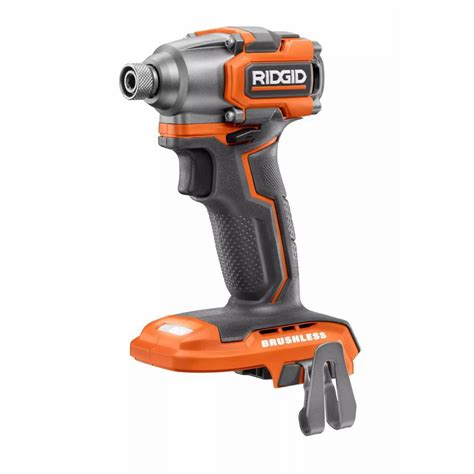 ridgid  brushless subcompact   impact driver tool  rb  home depot