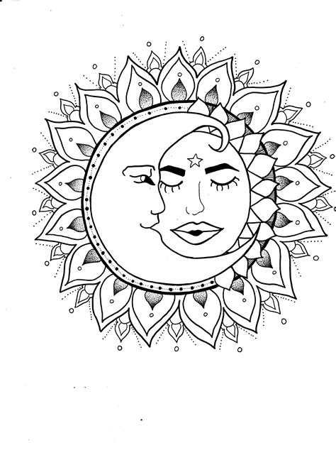 printable sun  moon coloring pages ajdinahakira